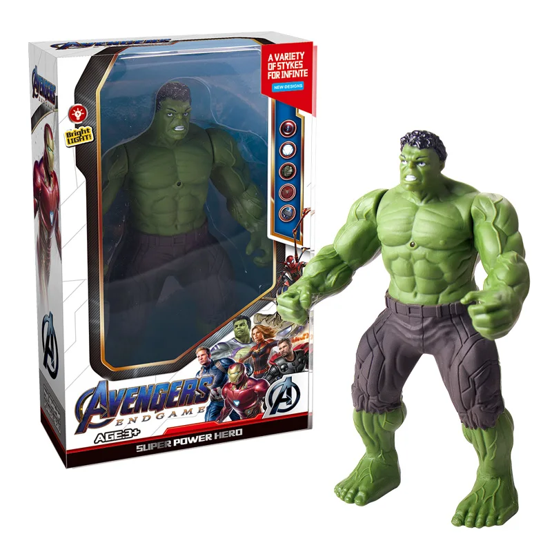 Новинка, фигурка из ПВХ Marvel, потрясающая фигурка Халка, Капитана Америки, Железного человека, Коллекционная модель игрушки для детей, рождественские подарки