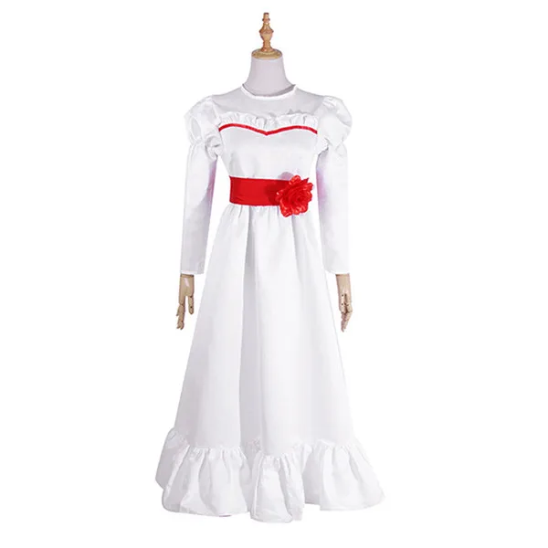 001 Невеста Чаки ConjingDoll Annabelle косплей костюм Женская юбка для девочек Хэллоуин вечерние юбка для выступления фильм ужасов - Цвет: 001