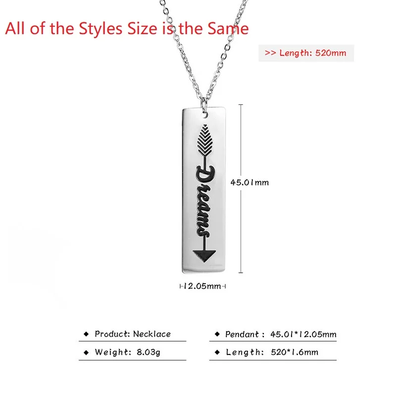 Myshape Mom and Dad Family Home Engraved Stainless Steel Tag Necklace for Women Men Chrismas Gift | Украшения и аксессуары