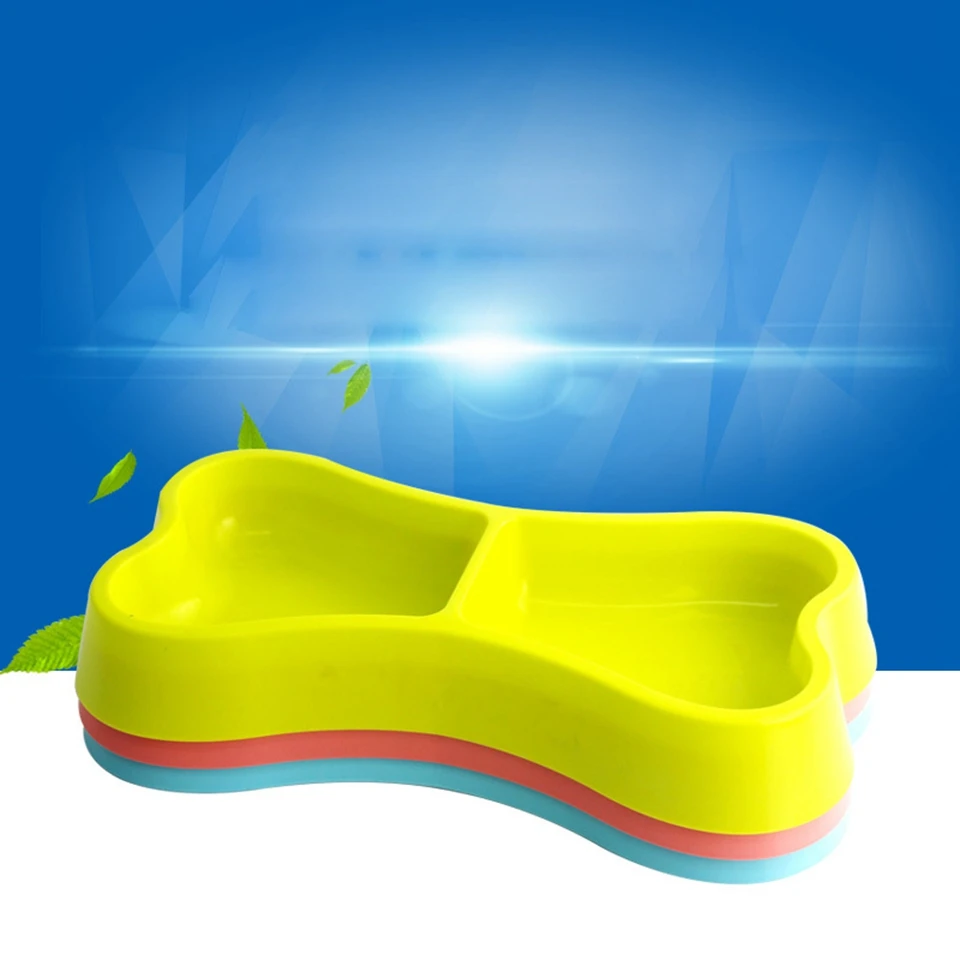 Костяная форма собака кошка питье питание миска блюдо яркие зеленые HTL