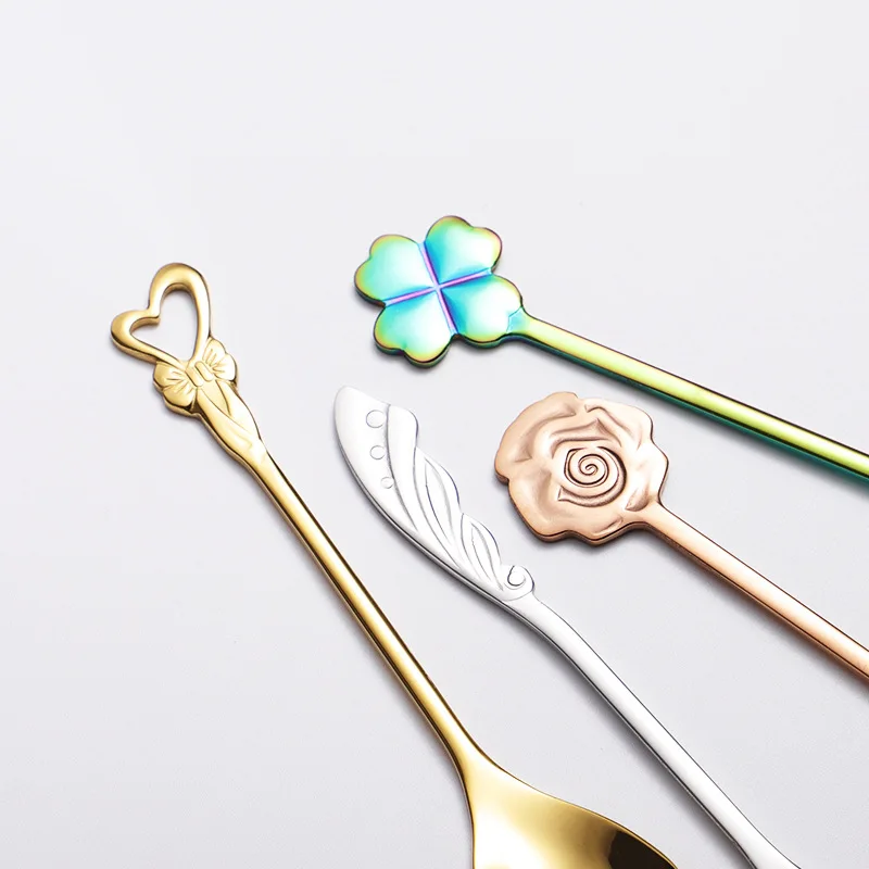 

Creative Kitchen Dessert Salt Spoon Stainless Steel Gift Box Coffee Milk Spoon Retro Watermelon Ice Cream Spoon Daily gifts