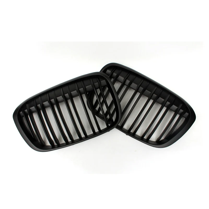 Двусторонняя яркая матовая черная Автомобильная решетка из углеродного волокна