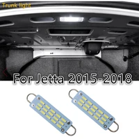 2pcs car trunkcargo light for vw jetta 2015 2018 interior led light bulbs 44mm rigid loop festoon led bulbs for vw accessories