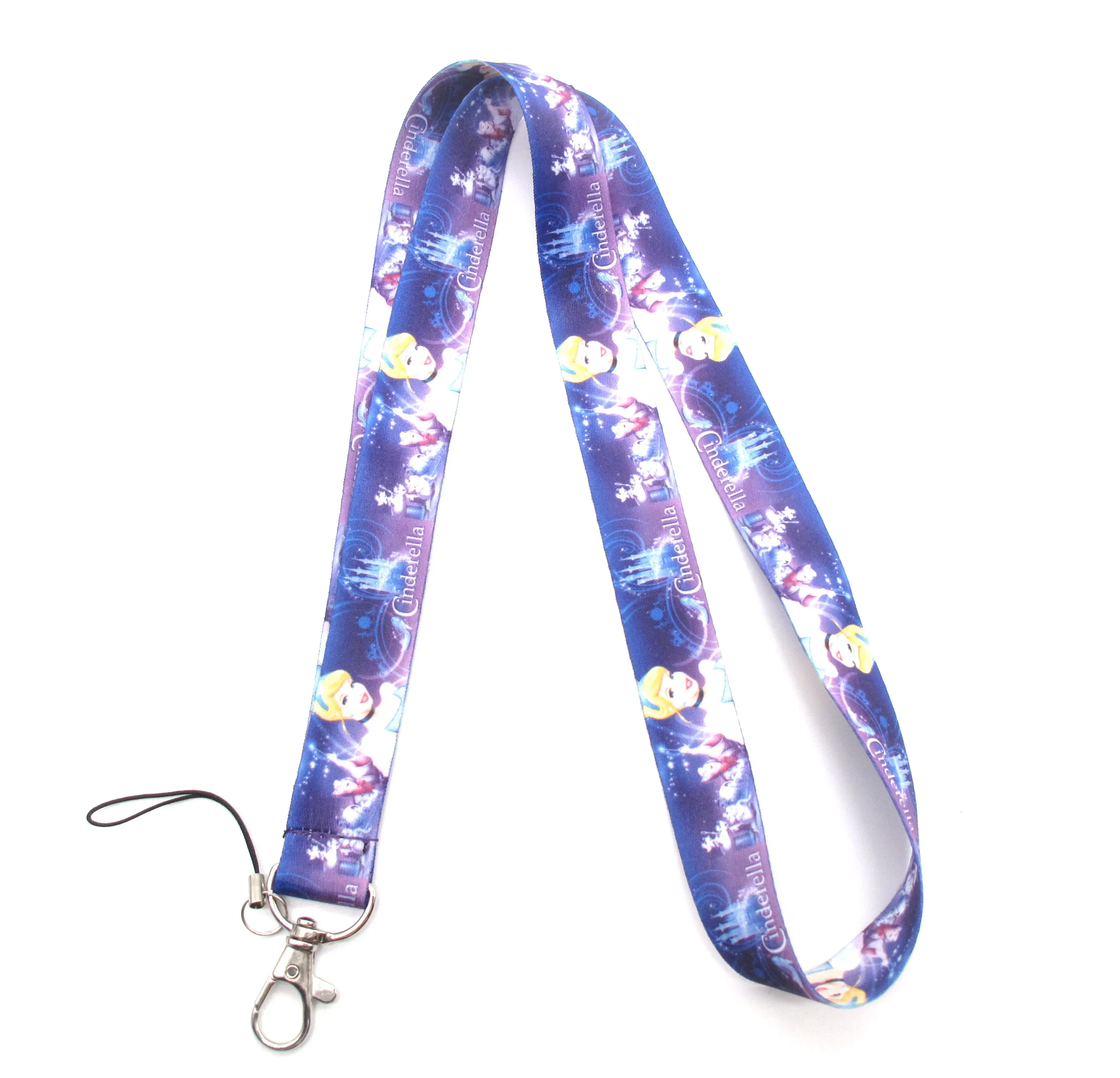 1 шт. шнурок для бейджа с изображением Золушки из мультфильма шнур ключей от