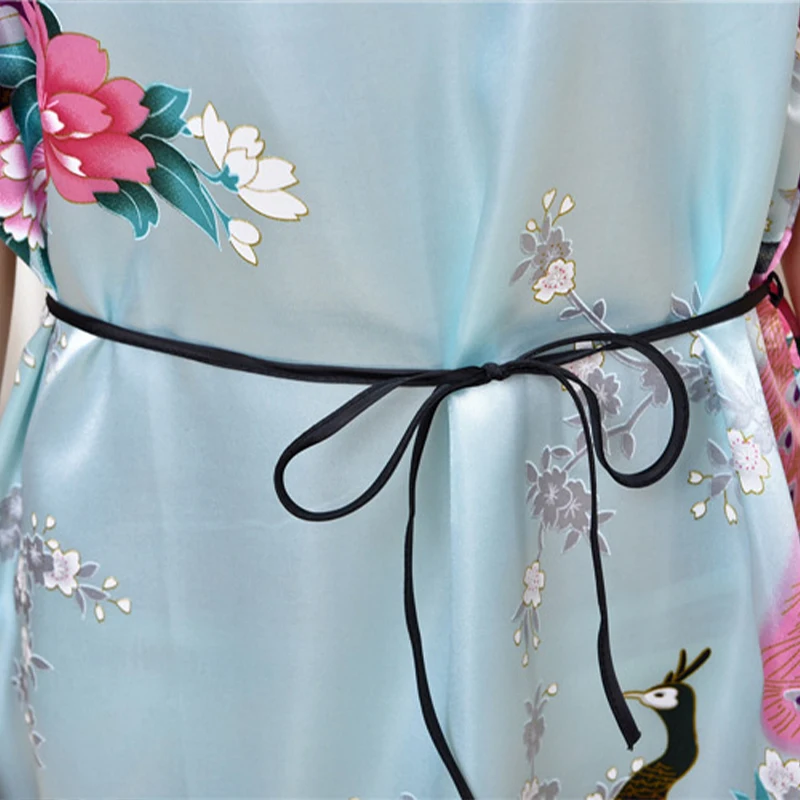 

Nightdress Summer Women'S Clothing Dress Pajamas Thin Plus Size Nightwear Loose Girl Print Booth Peacock Pullover Nightgown 2021