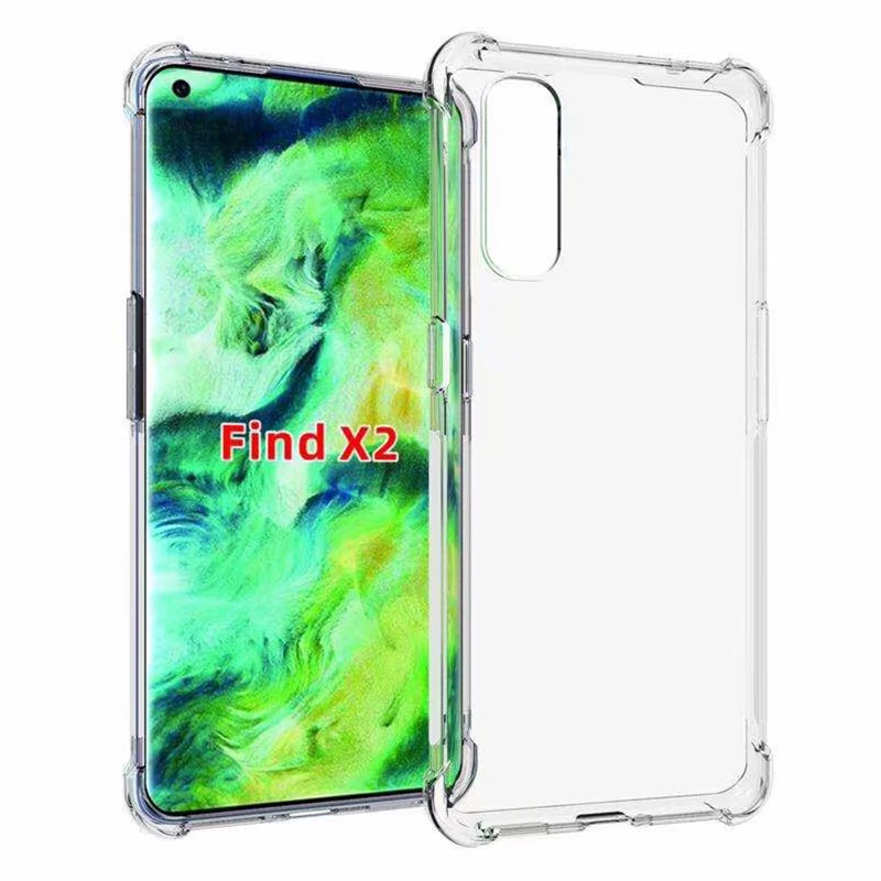 Противоударный противоударный мягкий чехол из ТПУ для OPPO Find X2 A8 A91 A31 F15 Reno 3 Pro Hevay