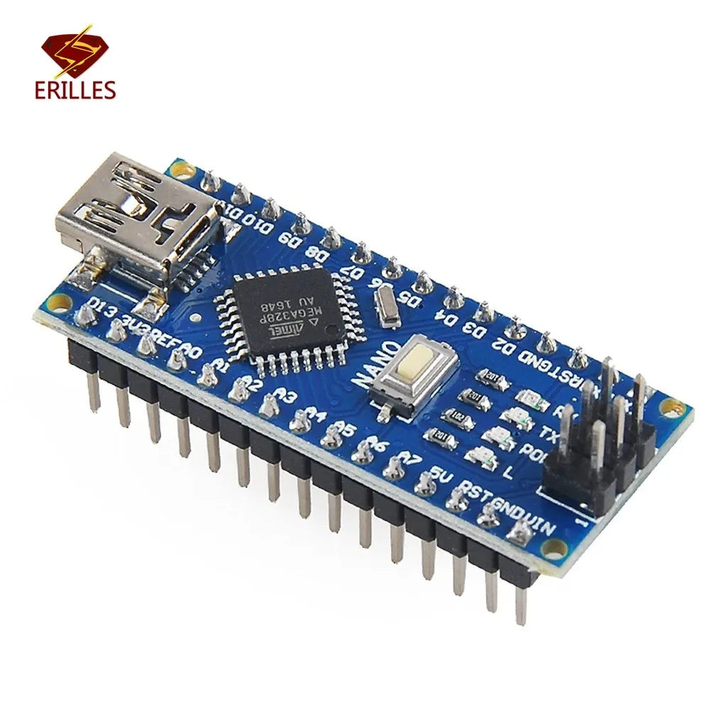 Плата Mini Nano V3.0 R3 плата микроконтроллера ATMEGE328P с USB кабелем для Arduino ATMEGA328P