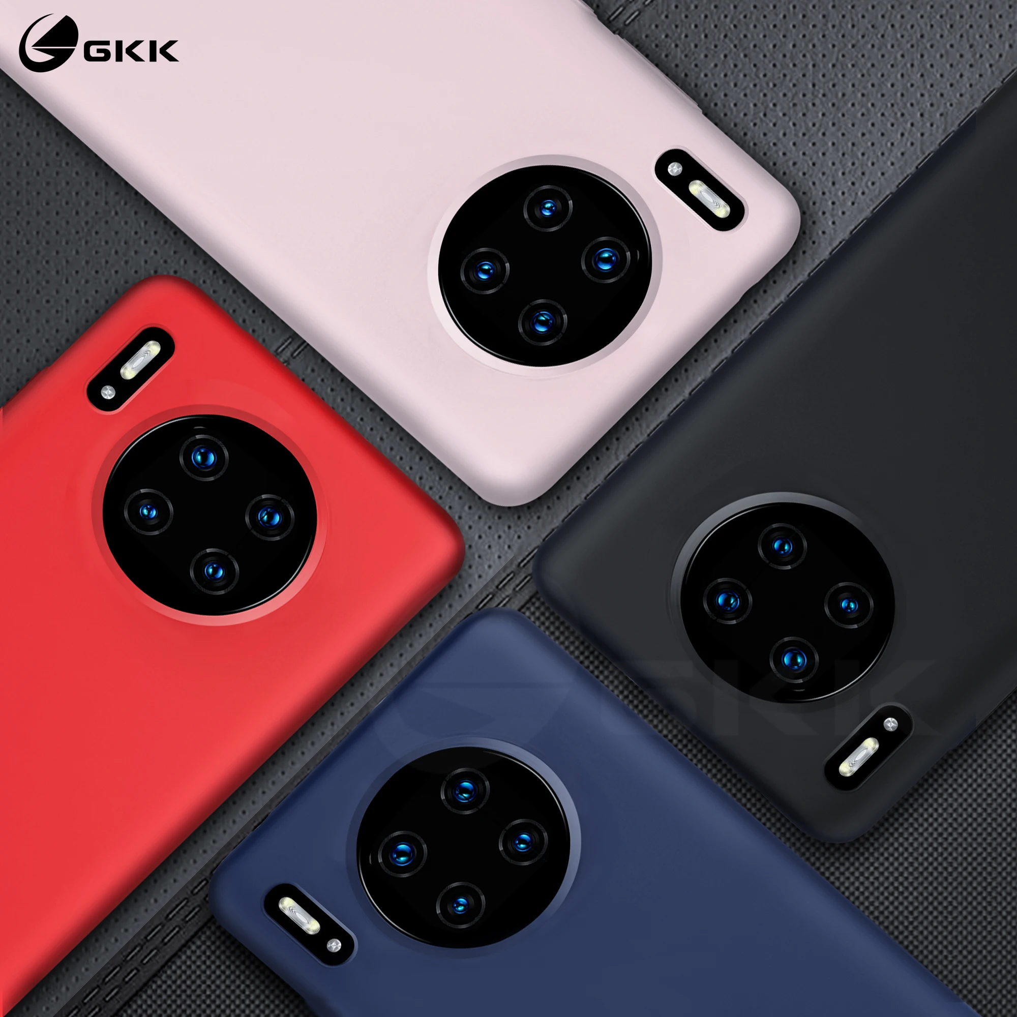 Жидкий силиконовый чехол GKK для huawei mate 20 P20 P30 Pro Lite, противоударный мягкий чехол для huawei Honor 20 pro Nove3e