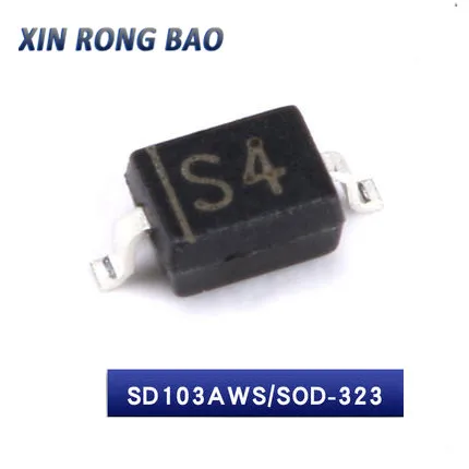

(100pcs) 1N5819WS SOD-323 0805 SMD Schottky Diode 1N5819 (Marking S4) SD103AWS