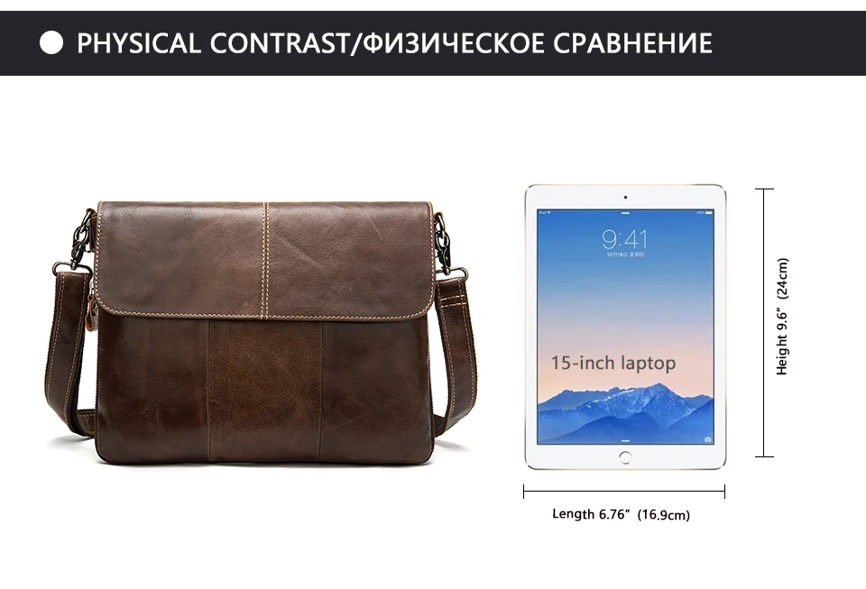 WESTAL сумка-мессенджер Мужская Натуральная кожа сумки на плечо для мужчин сумки через плечо мужская кожаная сумка мужские сумки-мешки 8007