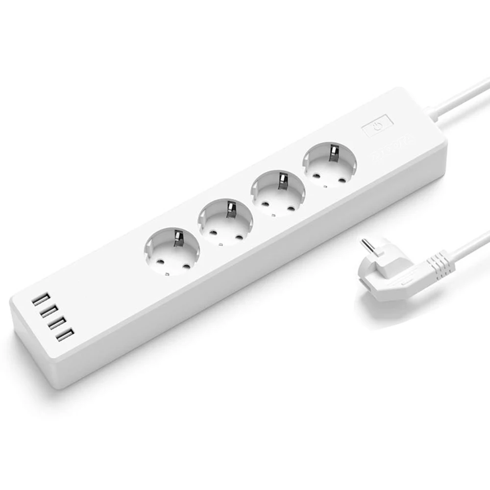 

EU Wifi Smart Power Strip Surge Protector Plug USB Outlets Electric Socket with App Voice Control For Alexa Google Home