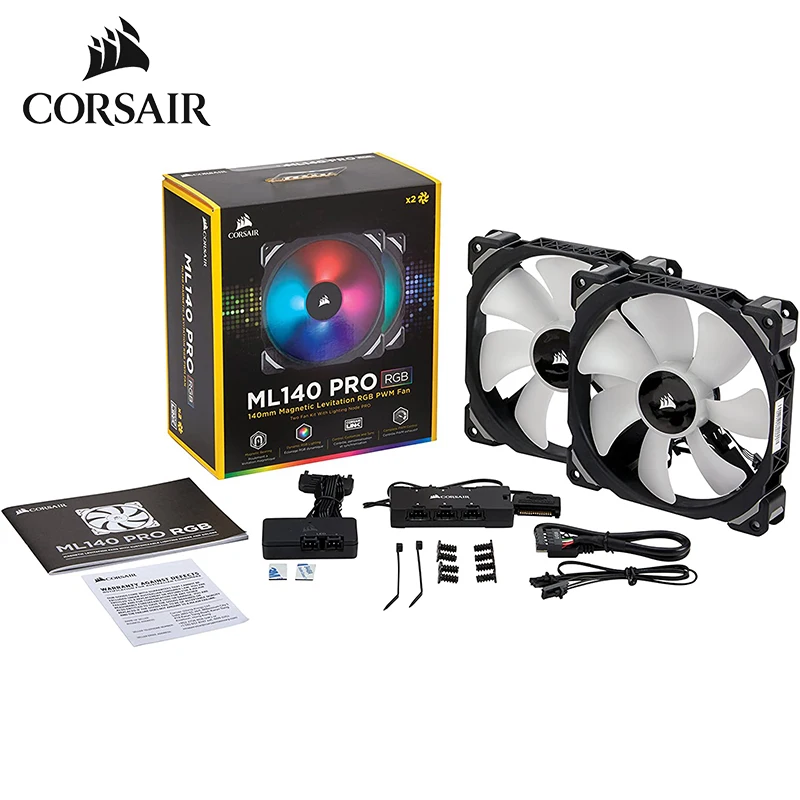 Corsair ML140 PRO 140 мм Премиум магнитная левитация RGB LED PWM вентилятор | Компьютеры и офис