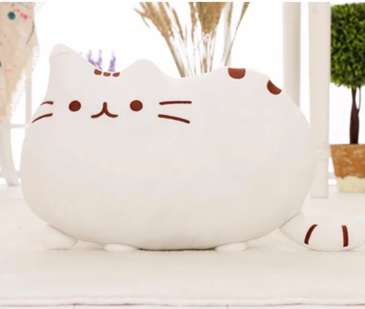Kawaii кошка подушка с молнией только кожа без PP Хлопок бисквиты плюшевые животные куклы игрушки большой наволочка Peluche подарок