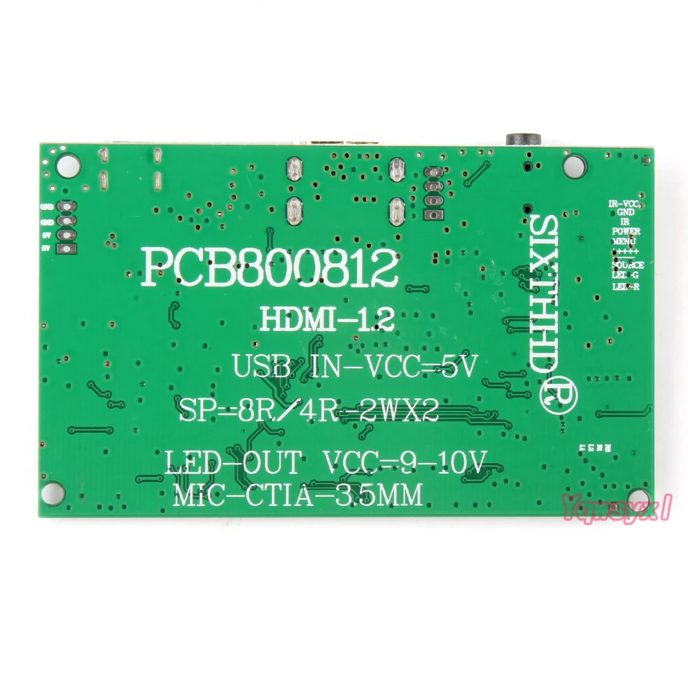 Yqwsyxl LCD TTL плата контроллера HDMI для CLAA070MA32BE CLAA070MA22BW 800*600 Micro USB 60 контактов ЖК-экран |