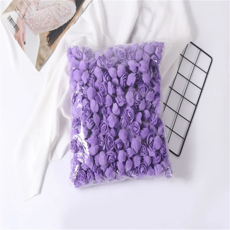 500 шт 3 5 см Пена Розы Искусственные головки цветов Сделай Сам 20 плюшевый мишка