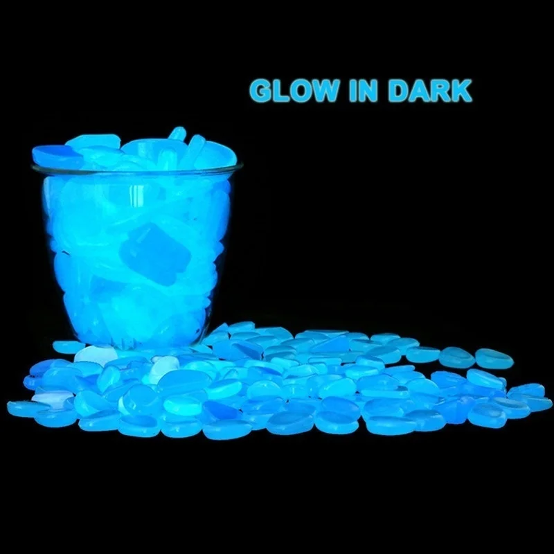 Glow In The Dark Pebbles Stones Decorative for Walkways Luminous Aquarium Path Patio Home Garden Decoration | Дом и сад