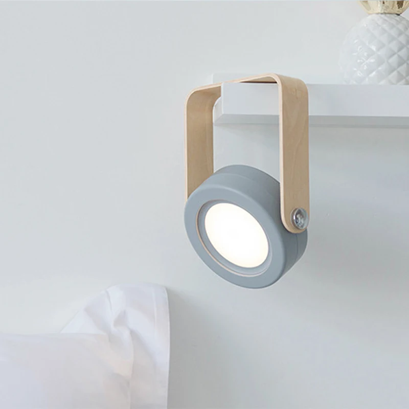 Складной фонарь настольная лампа с деревянной ручкой портативный светильник