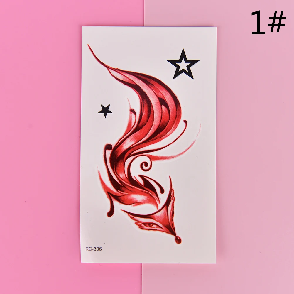 1 лист дизайн лисы водонепроницаемая тату-наклейка поддельные татуировки