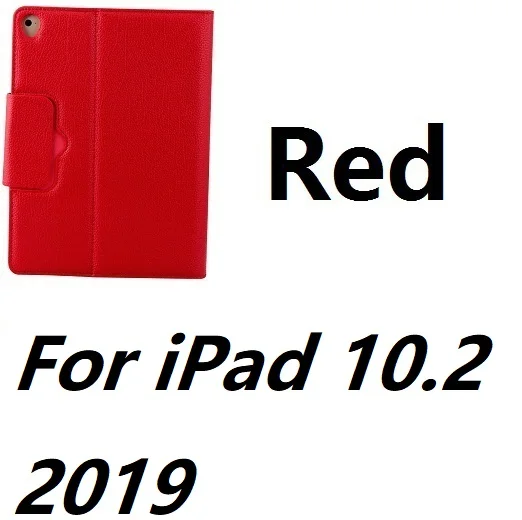 For iPad 10.2 Red Магнитный съемный кожаный чехол-подставка с клавиатурой Bluetooth для iPad Mini 12345 iPad 9,7 Pro 10,5 11 Air 10,5 iPad 10,2 - Цвет: For iPad 10.2 Red