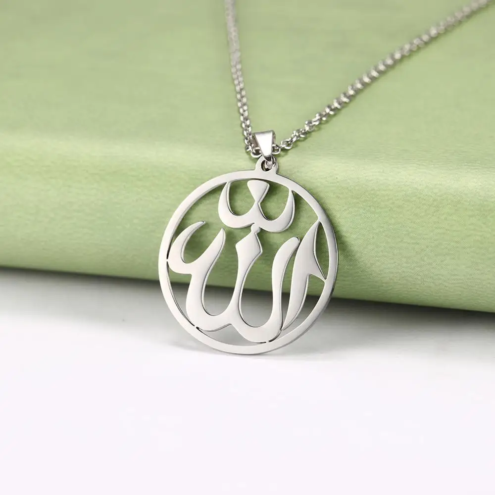 Myshape ожерелье из нержавеющей стали Серебряное и золотистое с подвеской для