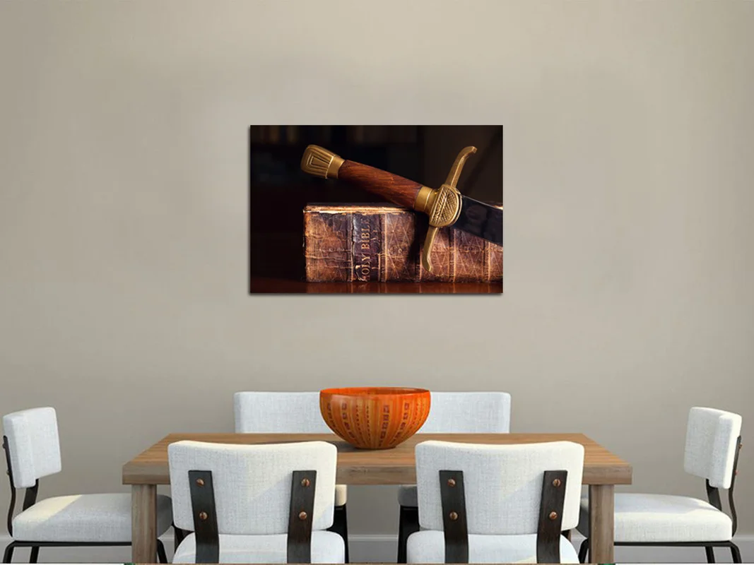 Визуальный художественный декор изображение Библии украшение на стену