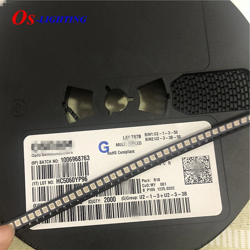 50 шт LAY T67B 3528 двухцветный светодиодный янтарный красный + желтый (LAY T2V1 1 U2V2 45 ) PLCC 4