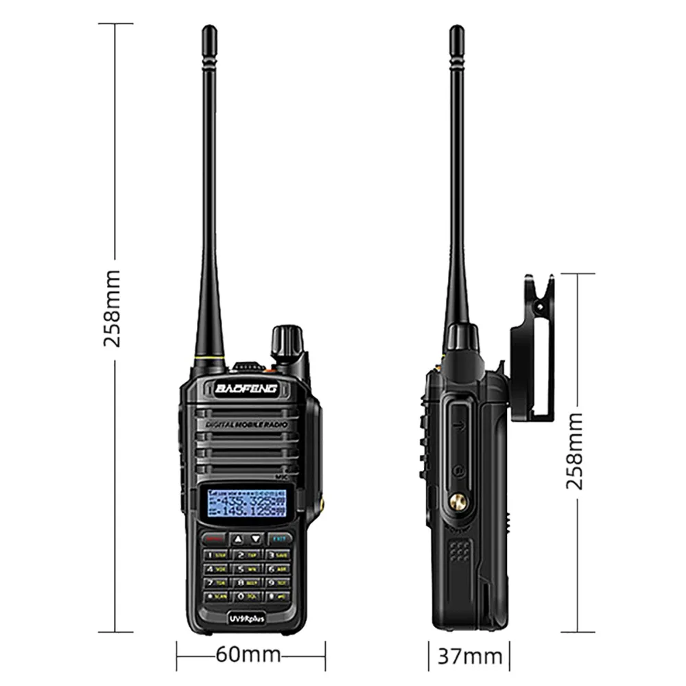 2 шт. baofeng UV-9R plus Водонепроницаемая портативная рация Высокая мощность двухстороннее радио VHF UHF портативная рация uv9R plus