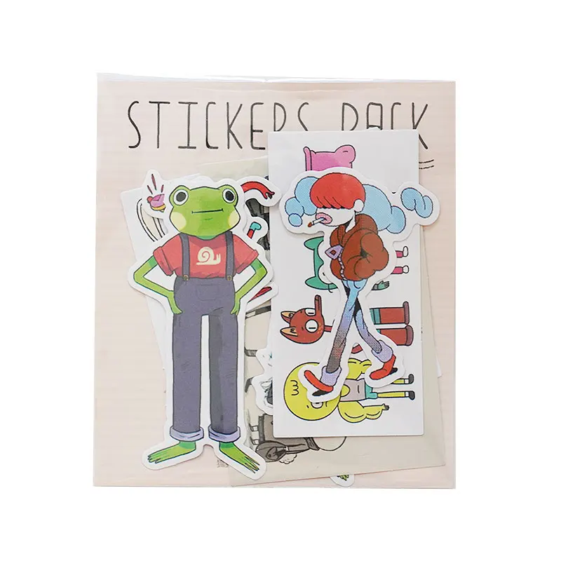 

10Pcs/Bag Cartoon Cute Frog Life Sticker DIY Craft Scrapbooking Album Junk Journal Happy Planner Decorative Stickers