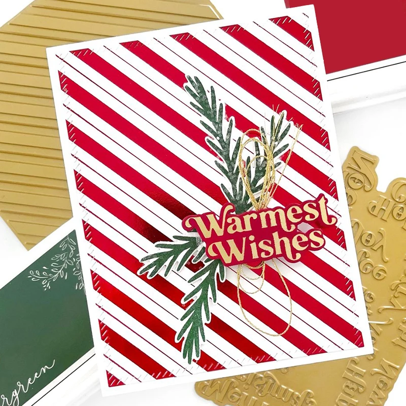 2021 New DIAGONAL STRIPES Hot Foil Plate Metal Cutting Dies Set For DIY Crafts Making Greeting Card Scrapbooking No Clear Stamp | Дом и сад