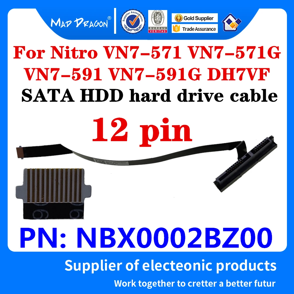 

New Original Laptop SATA SSD HDD hard drive cable connector For Acer Nitro VN7-571 VN7-571G VN7-591 VN7-591G DH7VF NBX0002BZ00