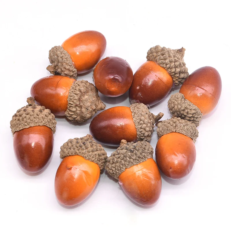 20pcs 3cm Foam Pine Cones Mini Artificial Fake Fruit Acorns Vegetables Berries Flowers Wedding Christmas Tree Decoration | Дом и сад