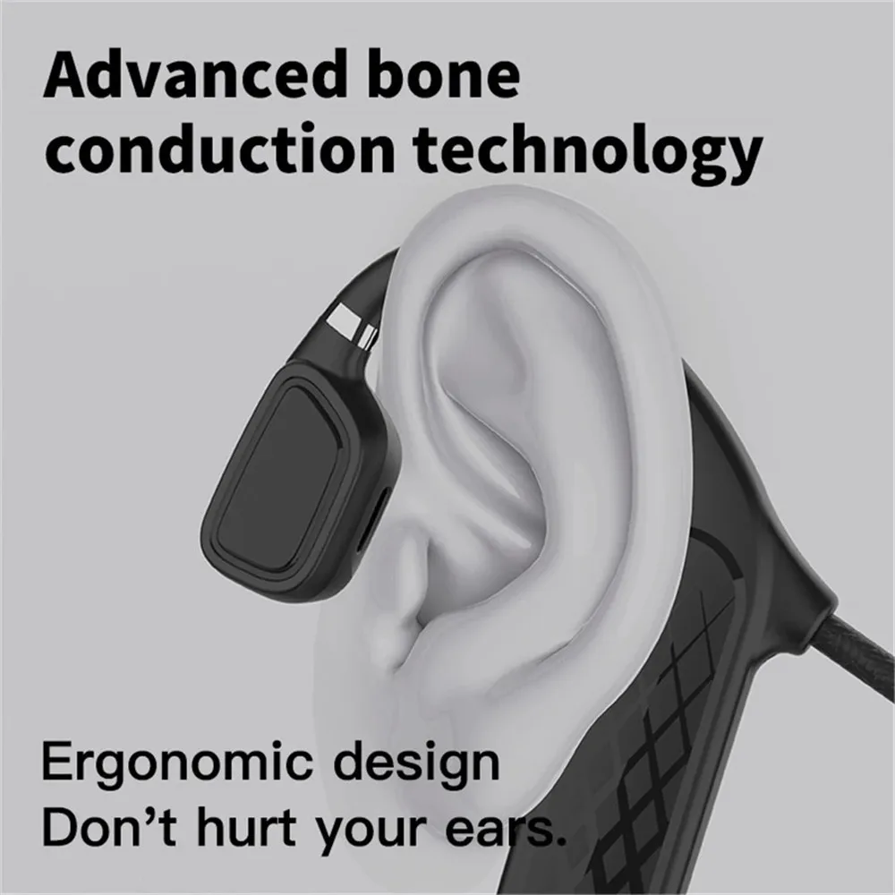 MD04 TWS Wireless Bluetooth 5.0 Bone Conduction Earphone Not In-Ear Earbuds Sports Headphone Elegant Design With Mic For Running |