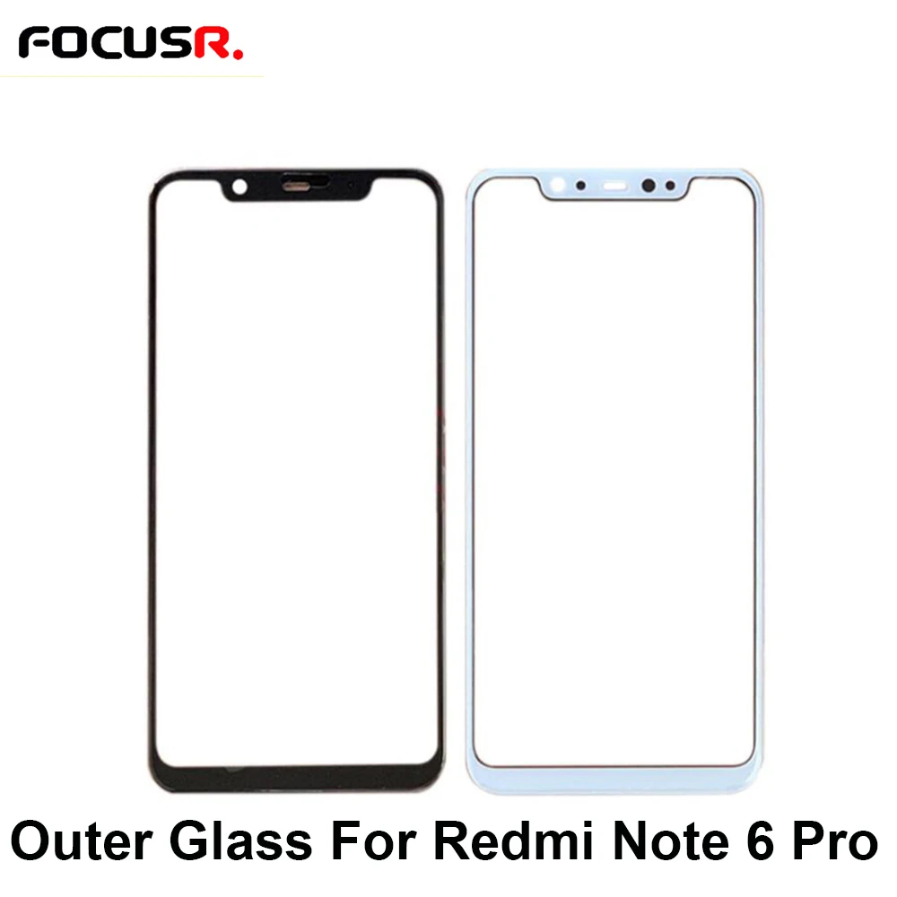 Внешнее стекло сенсорного ЖК экрана для замены Redmi 6Pro внешняя стеклянная крышка