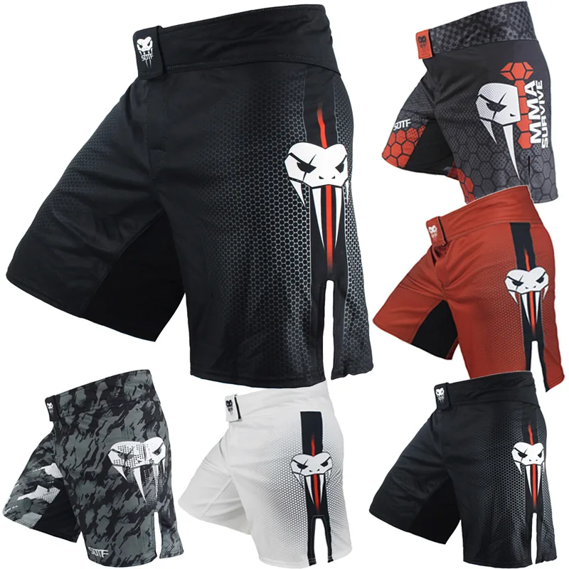 Для Мужчин's цвет: черный синий бой Бокс Фитнес дышащая быстросохнущая штаны