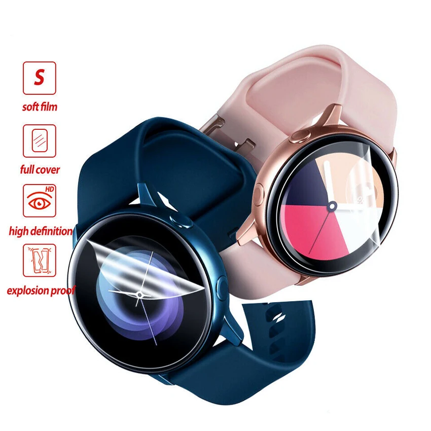 Для Samsung Galaxy Watch Active2 протектор экрана гидрогель пленка TPU Взрывозащищенная
