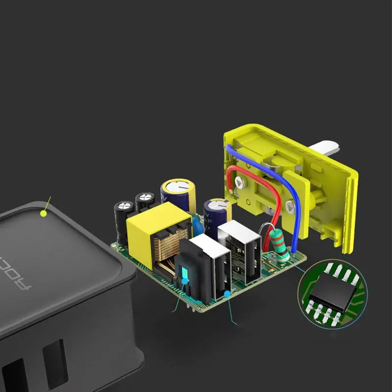 США ЕС вилка USB зарядное устройство путешествия Мощность конвертер маленький