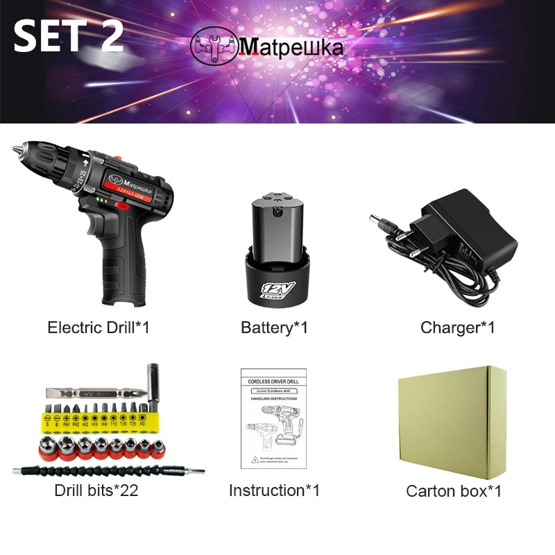 MTK301-12V 12 V Dremel электродрель бытовая электрическая отвертка ручной электродрели Перезаряжаемые Li-Ion Батарея Мощность инструмент - Цвет: MTK301-12V
