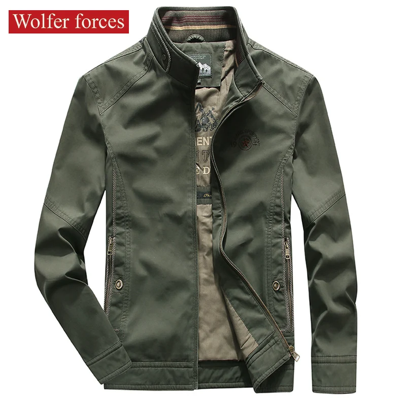 Large Size Clothing Men's Jackets Spring 2021 Male Coat for Men Coats Mens Clothes Menswear Military Uniform Jaket Outerwear
