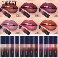 qibest matte lip gloss 12 colors matte liquid lipstick velvety waterproof lip tint long lasting lipgloss makeup lip cosmetics