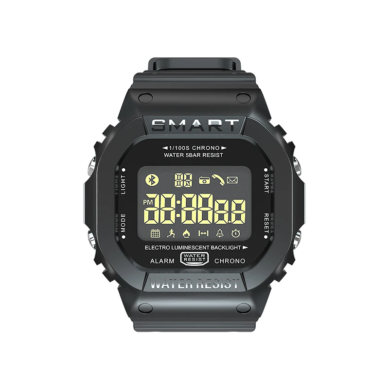 Black 696 EX16T спортивные Смарт-часы IP67 глубина водонепроницаемый фитнес-трекер счетчик шагов напоминание о звонке длительное время ожидания спортивный смарт-браслет - Цвет: Black