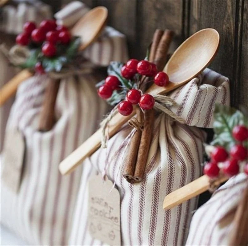 100 шт. искусственные ягоды золотые серебряные красные тычинки вишни миниатюрные