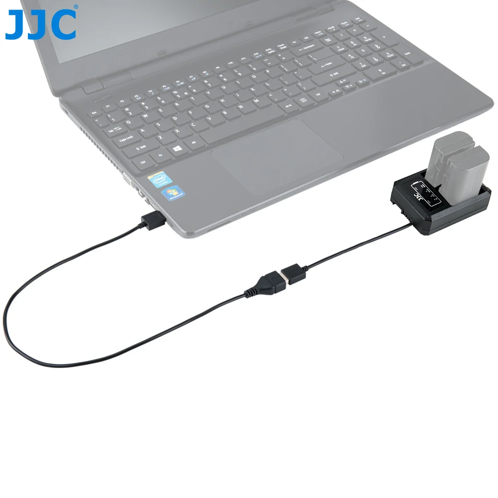 JJC USB двойное зарядное устройство для Canon LP-E6 LP-E6N EOS R 5D Mark IV 5D Mark III батарея для камеры заменяет LC-E6 LC-E6E
