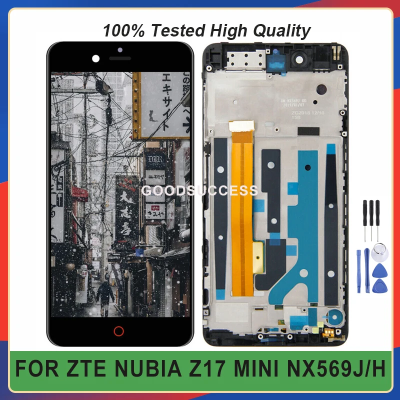 

Original 5.2'' For ZTE Nubia Z17 Mini Lcd NX569J NX569H Display Touch Screen Glass Panel Assembly Free Tools