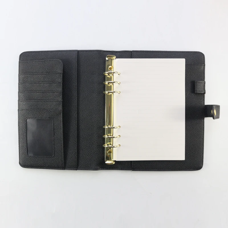 leather and papers Domikee, кожаный переплет, переплет, спиральные записные книжки и канцелярские принадлежности, личная папка, планировщик, органайзер A5A6 - Цвет: leather and papers