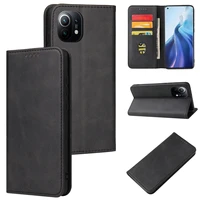 mi11i business flip leather cover for xiaomi 11 poco f3 redmi k40 note 10 pro max 10s 9a 9c 8t wallet stand full protection case