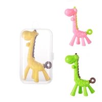 baby teeth that fawn molar rod giraffe to bite the teether safty baby teether pacifier cartoon teething nursing safety silicone