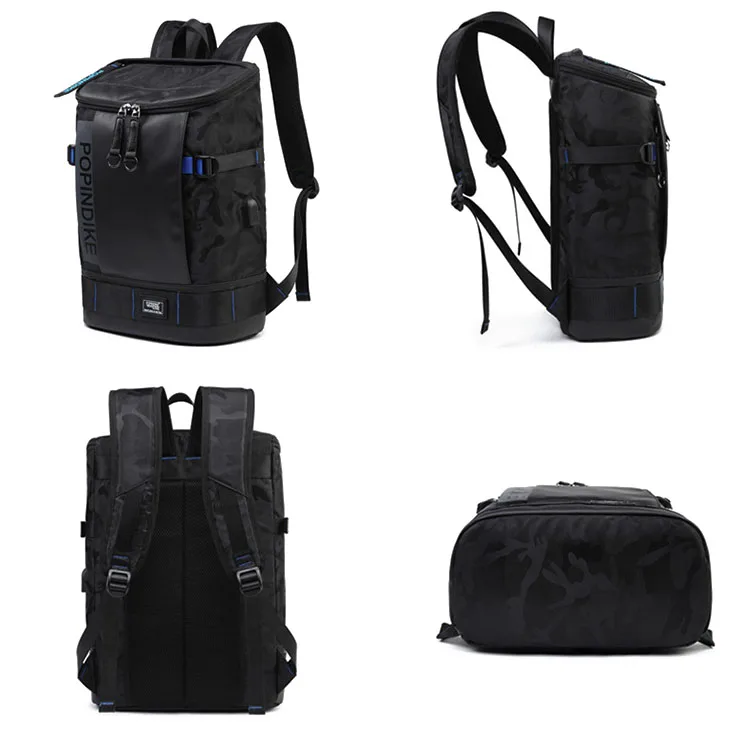 Высококачественный Оксфордский USB рюкзак для ноутбука мужчин школьный