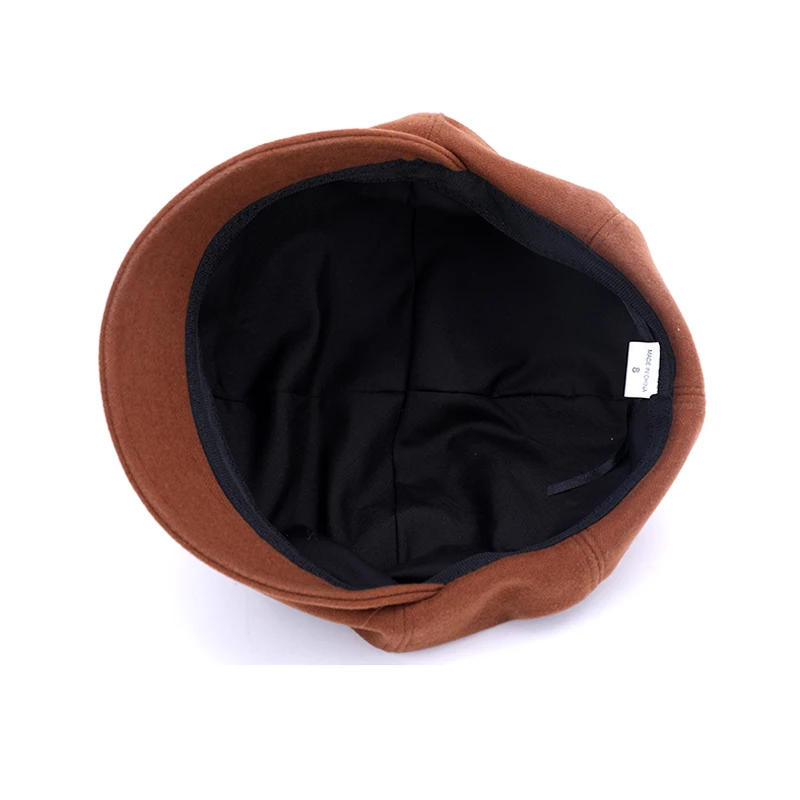 Кепка-газетчик Foux женская осенне-зимняя весенняя однотонная с короткими полями и