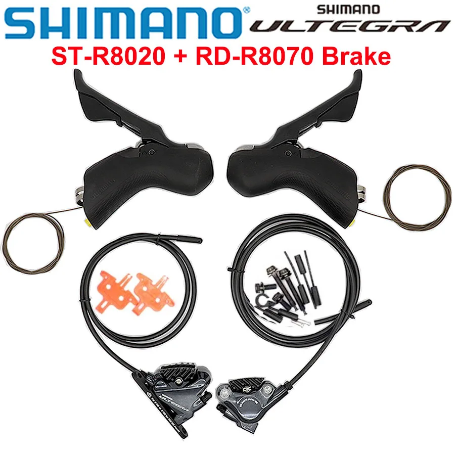 

Shimano Ultegra ST R8020 Dual Control Lever + BR R8070 Hydraulic Disc Brake Flat Mount 2x11 speed Set FW+RW road components