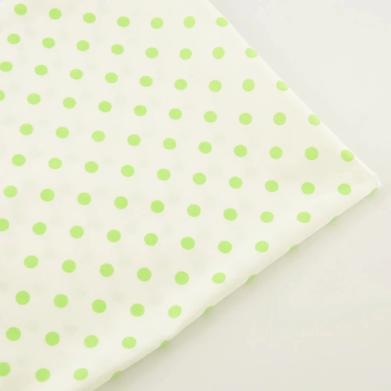 Простые точки Стиль удобные 100% светло зеленый хлопок Ткань для Книги по